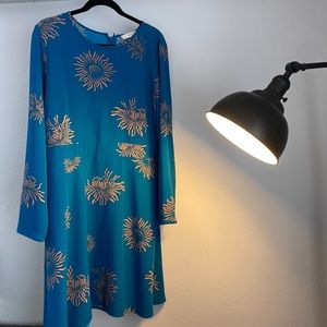 Beautiful Loft blue floral dress